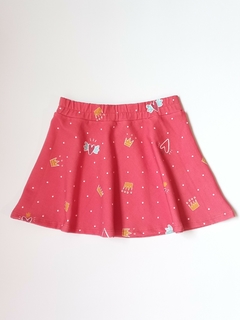 Falda Rustico Coronas roja