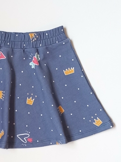 Falda Rustico Coronas azul en internet