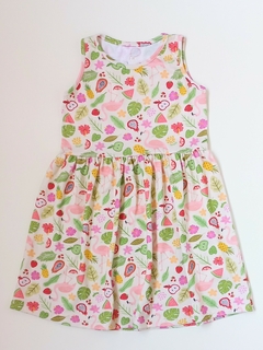 VESTIDO TROPICAL AMARILLO