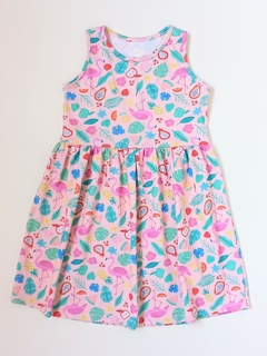 VESTIDO TROPICAL SALMON