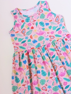 VESTIDO TROPICAL SALMON - comprar online