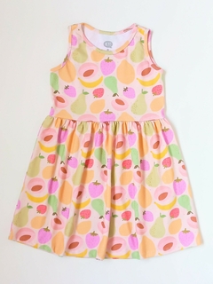 VESTIDO FRUTAS NARANJA