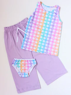 MUSCULOSA CUADROS PASTEL en internet