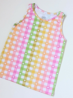 MUSCULOSA CUADROS CITRIC - tienda online
