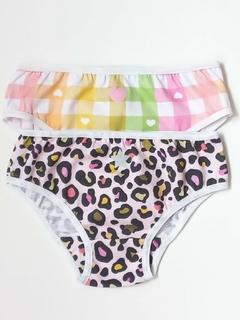 PACK LEO PINK/CUADROS CITRIC