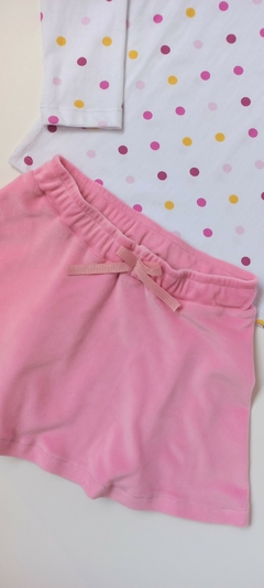 POLLERA PLUSH ROSA CHICLE - tienda online