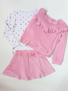 POLLERA PLUSH ROSA CHICLE - EY! Tienda