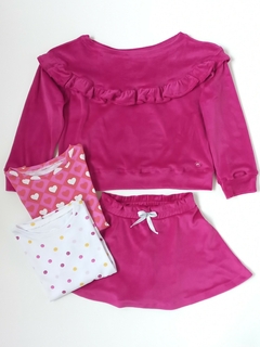 POLLERA PLUSH FUSCIA