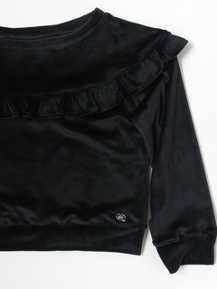 BUZO VOLADO NEGRO PLUSH - comprar online