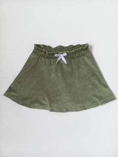 POLLERA PLUSH VERDE - comprar online