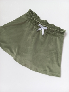 POLLERA PLUSH VERDE en internet