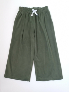 PANTALÓN VERDE PLUSH CORDEROY - tienda online