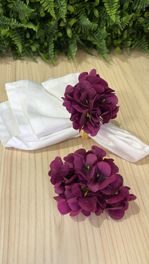 kit 02 Porta-guardanapos Hortênsia Violeta - comprar online