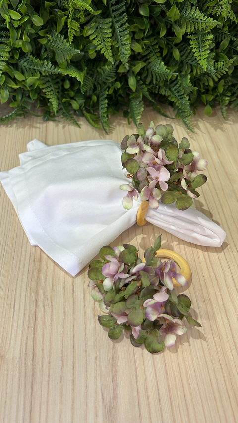 Kit 02 Porta-guardanapos hortensia verde mescla - comprar online