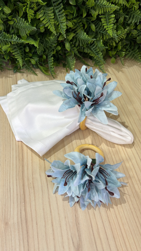 kit 02 Porta-guardanapos mini lírio azul - comprar online