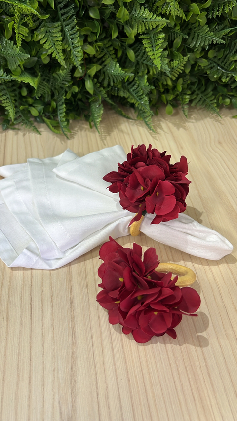 Kit 02 Porta-guardanapos hortênsia Vermelha - comprar online
