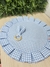 Argola Porta Guardanapo Orelhinha de Coelho Xadrez Azul - SPECIALE MESA DECOR