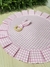 Lugar Americano com Babado Xadrez Rosa - SPECIALE MESA DECOR