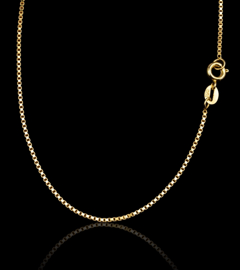 CORRENTE VENEZIANA (1MM) FECHO TRADICIONAL 5,0G - BANHADA A OURO 18K - comprar online