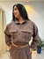 Conjunto moletom flanelado marrom na internet