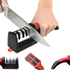 Afiador Amolador de Facas 3 Fases Aço Inox Profissional - comprar online
