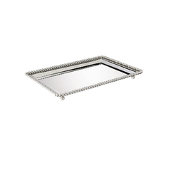 Bandeja De Zamac Niquelado Balls 32x23x4cm Lyor No Voltagev