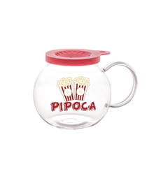 Pipoqueira micro-ondas vidro resistente a calor 1,8 litros