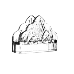 Porta guardanapos de cristal dublin 13x4cm lyor