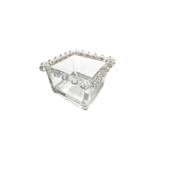 Bowl quadrado de cristal coração 8x8x5cm