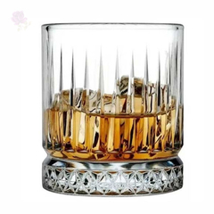 Jogo de 4 Copos Baixos para Whisky Elysia em vidro 355ml - comprar online