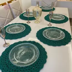 Sousplat De Cristal Pearl Clear 31,5cm na internet