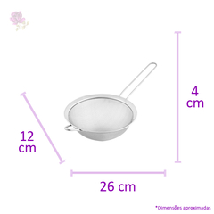 Peneira Em Aço Inox 12cm Cozinha Casambiente na internet