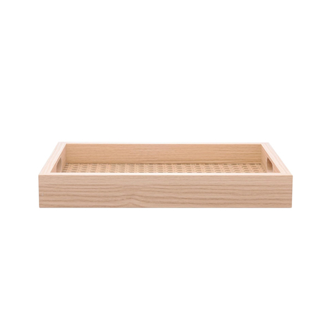 Bandeja Retangular Mdf com Fundo Treliça 30cmx4cmx20cm Lyor