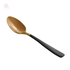 Cj 6 Colheres Wolff Aço Inox para Café Pisa Rosé Gold/Preto - comprar online
