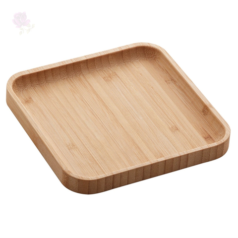 Bandeja de Bambu Quadrada Square 17x17x1,5cm