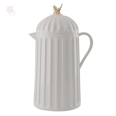 Garrafa Térmica de Plástico Bird Branca 600ml Bon Gourmet