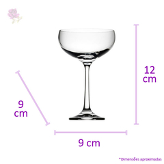 Jogo de 4 taças de cristal para coquetel Praline 180 ml - loja online