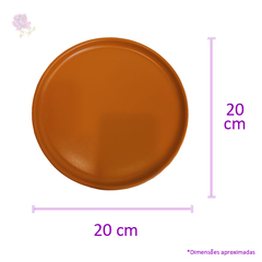 Prato Sobremesa Laranja 20cm - Casambiente - comprar online