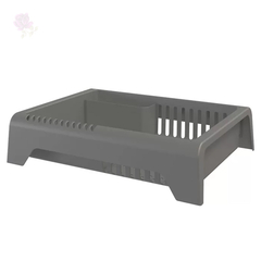 Escorredor de Louça Cinza em Plástico Smile - Stolf - comprar online