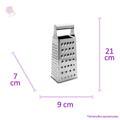 Ralador Aço Inox 4 Faces Profissional 21 Cm Western - comprar online