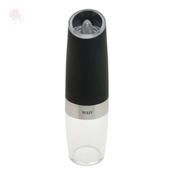 Moedor de Temperos Automático Aço Inox Gravity Preto Wolff