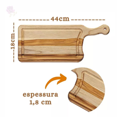 Tábua Cutelo Madeira Alça 44x18 cm Stolf - loja online