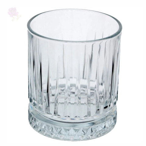 Jogo de 4 Copos Baixos para Whisky Elysia em vidro 355ml