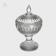 Potiche Cristal Com Pé Queen 11x18cm Wolff - comprar online