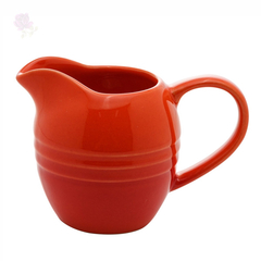 Leiteira Cremeira Cerâmica Retrô Vintage Laranja 12,5x8x9cm - comprar online