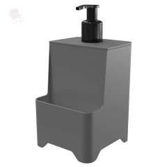 Dispenser de Pia Cinza para Detergente e Esponja - Stolf