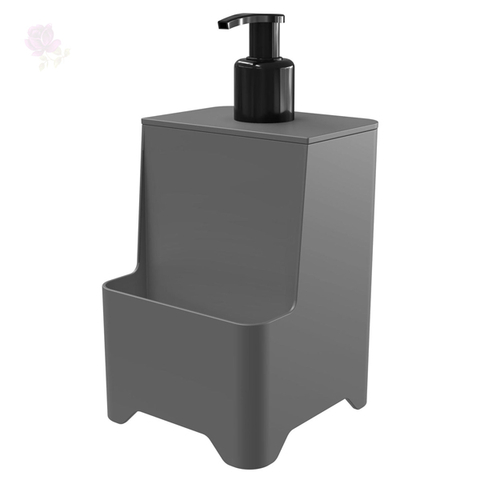 Dispenser de Pia Cinza para Detergente e Esponja - Stolf