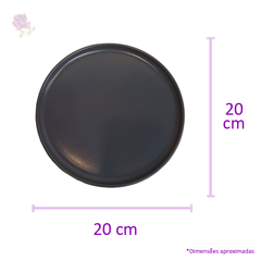 Prato Sobremesa Azul 20cm - Casambiente - comprar online