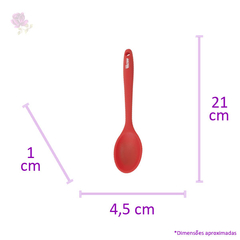 Colher De Silicone De Arroz Vermelha Western 20 cm na internet