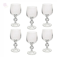 Taça Claudia em Cristal Com Titânio 190ml Bohemia